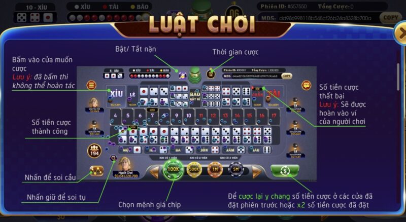 Khái quát về game tài xỉu tại trang chủ Helo88 