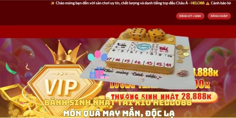 Bánh Sinh Nhật Tài Xỉu Helo88