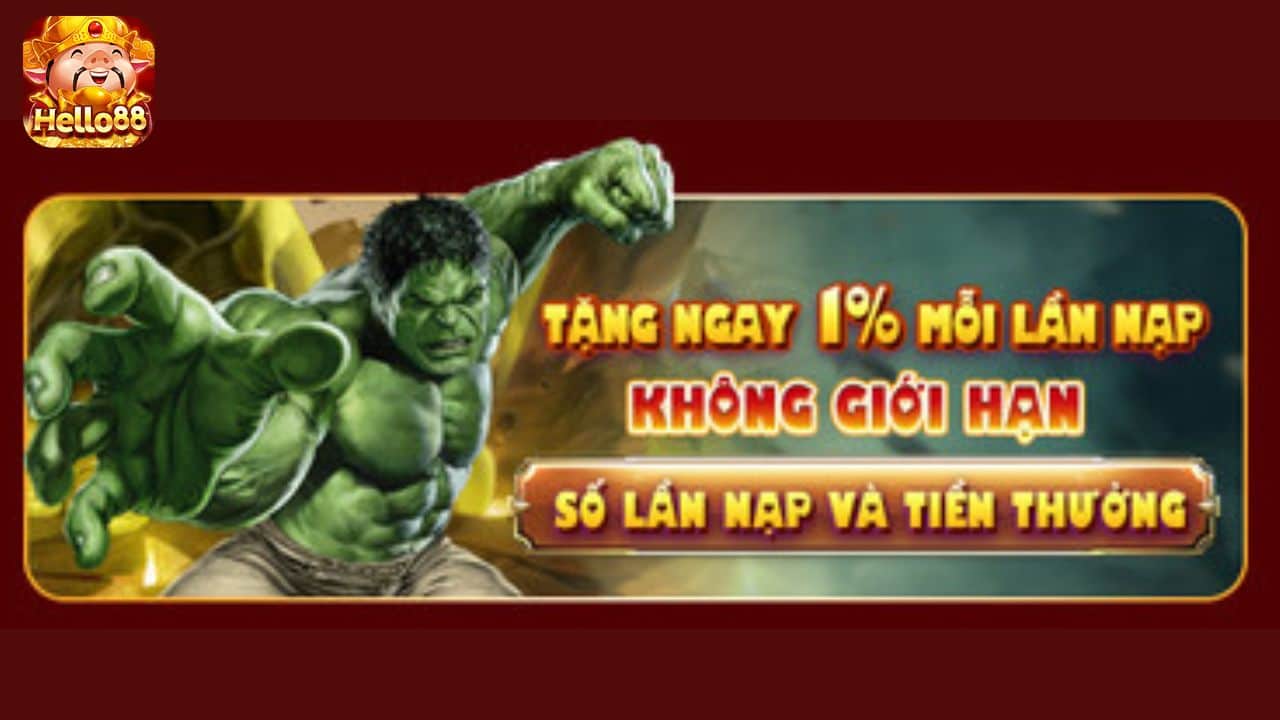 Chỉ cần đăng nhập tài khoản Helo88 và nạp tiền là đã có thể nhận ngay tiền thưởng